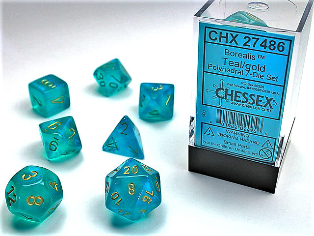 Chessex: Borealis™ Polyhedral Dice sets
