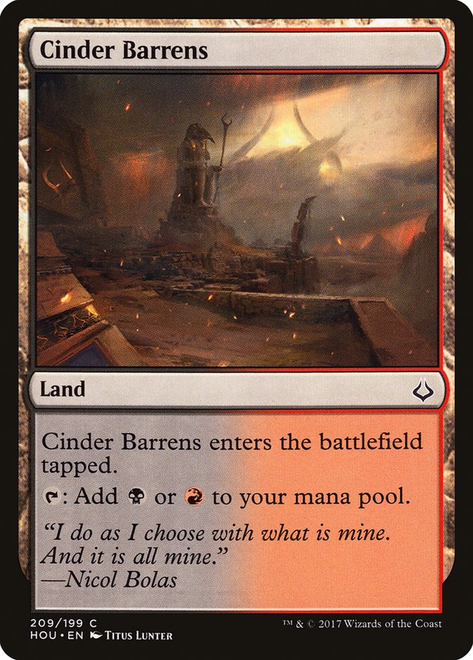 Cinder Barrens (209) (HOU)