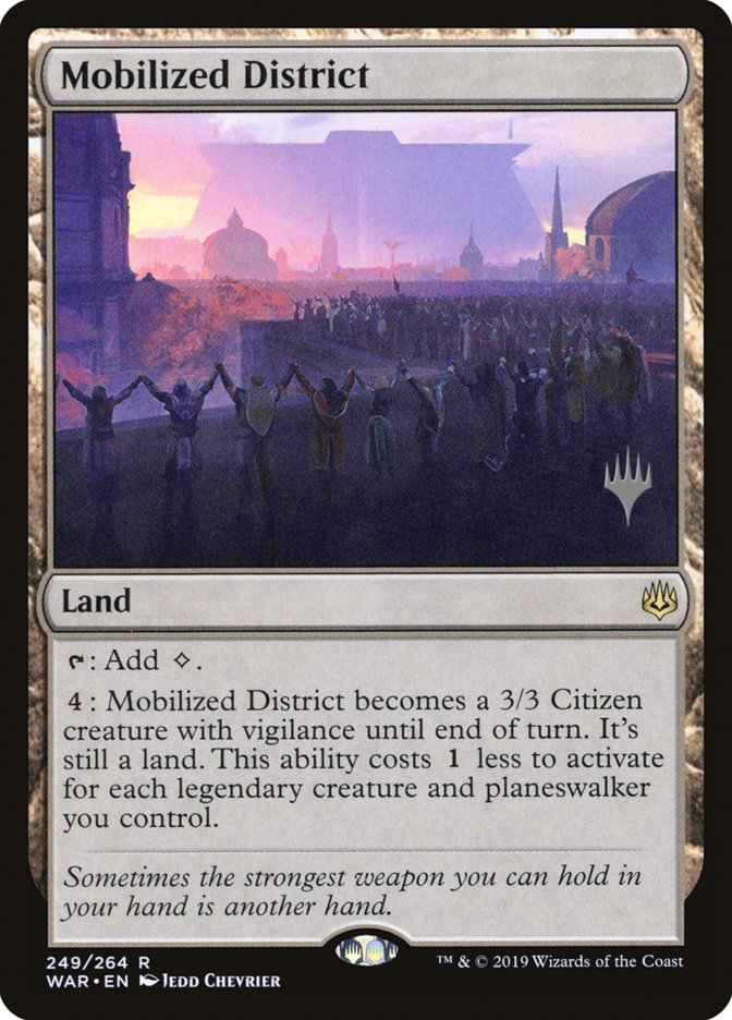 Mobilized District (Promo Pack) [War of the Spark Promos]