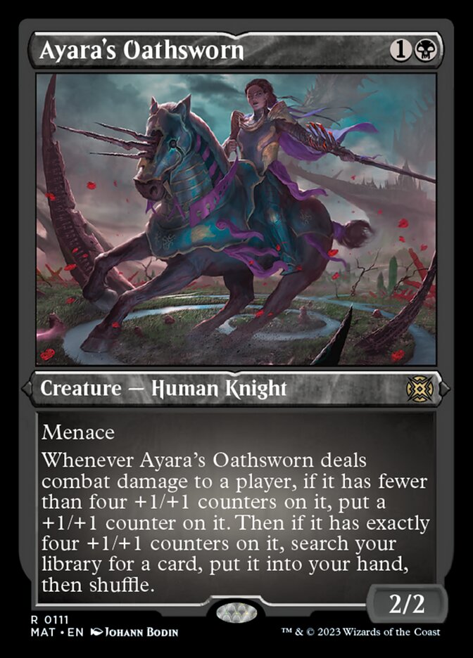 Ayara's Oathsworn (Foil Etched) [March of the Machine: The Aftermath]