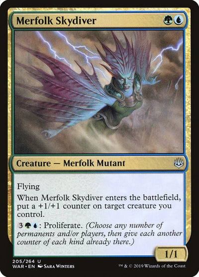 Merfolk Skydiver (205) (WAR)