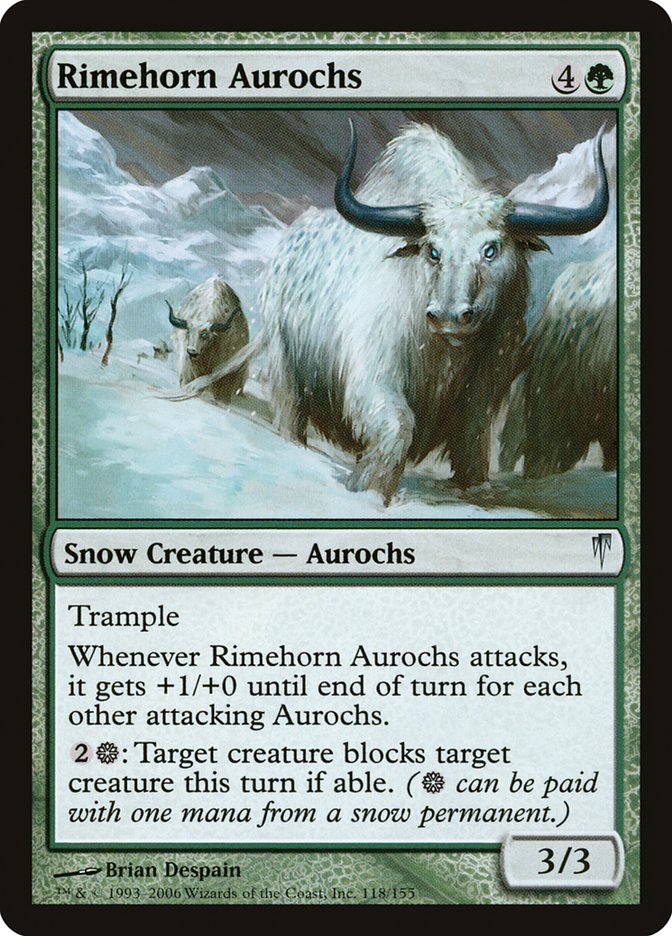 Rimehorn Aurochs [Coldsnap]