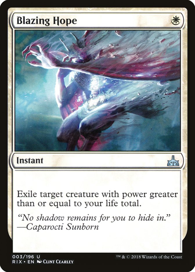 Blazing Hope (3) (RIX)
