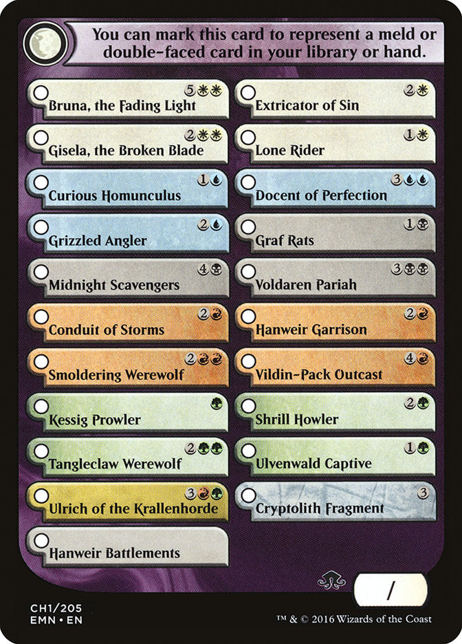 Checklist Card - Eldritch Moon (1) (EMN)