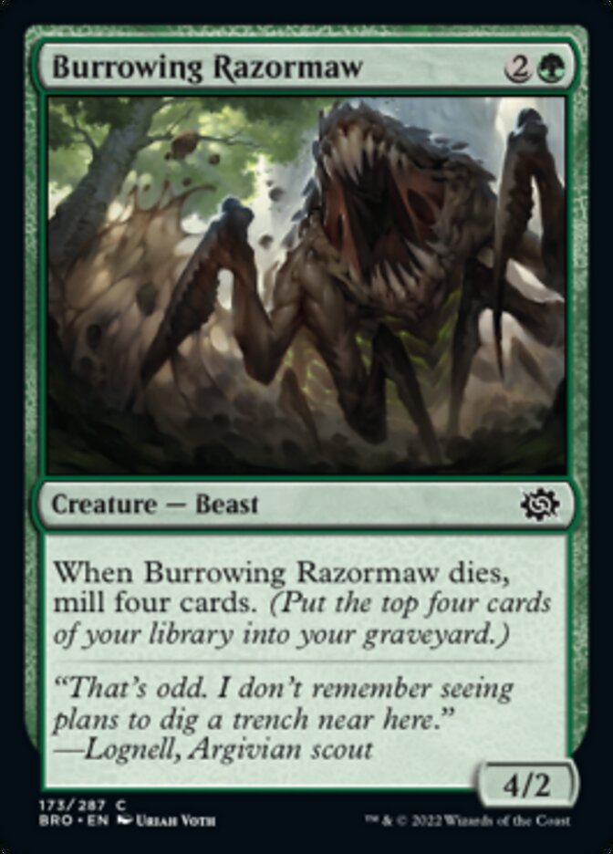 Burrowing Razormaw (173) (BRO)