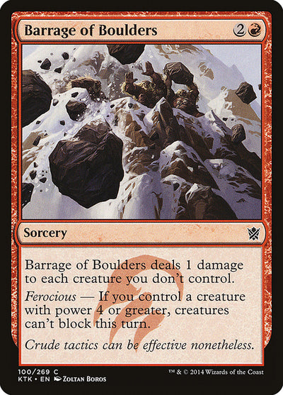 Barrage of Boulders (100) (KTK)