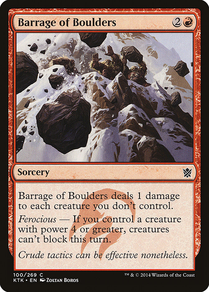 Barrage of Boulders (100) (KTK)