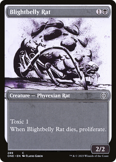 Blightbelly Rat (Showcase) (289) (ONE)