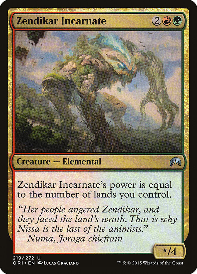 Zendikar Incarnate (219) (ORI)