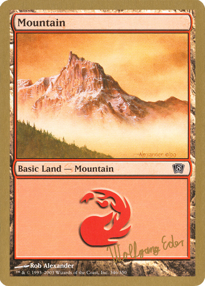 Mountain (we346) (Wolfgang Eder) [World Championship Decks 2003]