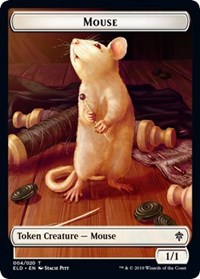 Mouse // Food (17) Double-Sided Token [Throne of Eldraine Tokens]