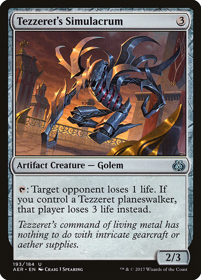 Tezzeret's Simulacrum (Aether Revolt) (193)