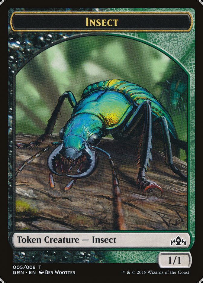 Saproling // Insect Double-Sided Token [Guilds of Ravnica Guild Kit Tokens]