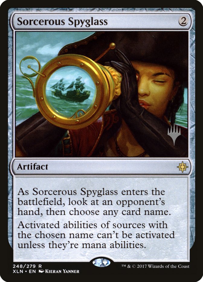 Sorcerous Spyglass (Promo Pack) [Ixalan Promos]