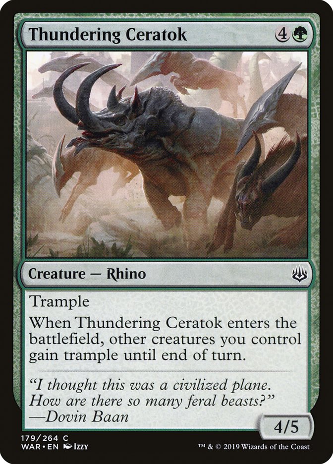 Thundering Ceratok (179) (WAR)