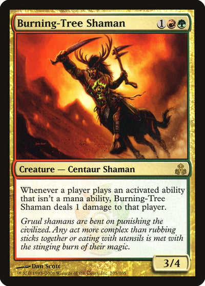 Burning-Tree Shaman (105) (GPT)