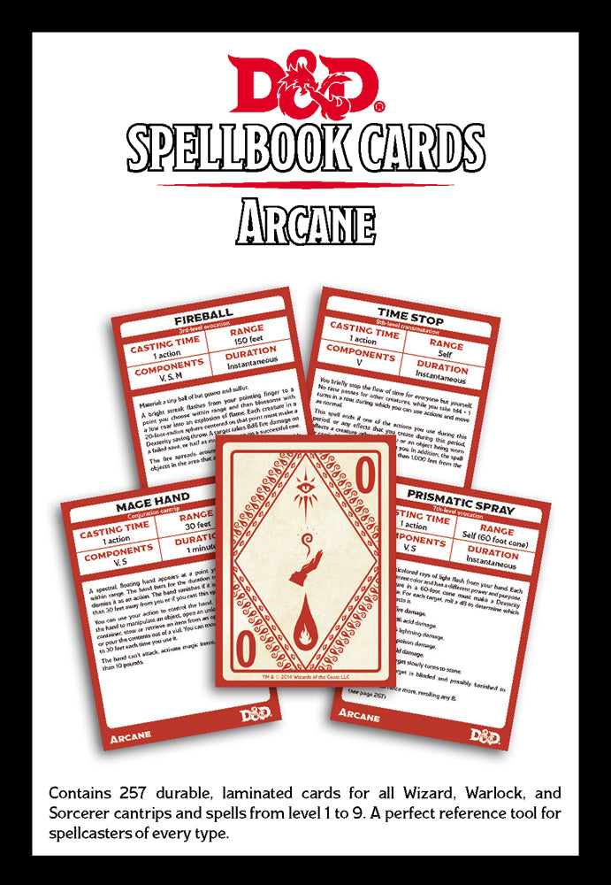 Spellbook Cards: Arcane