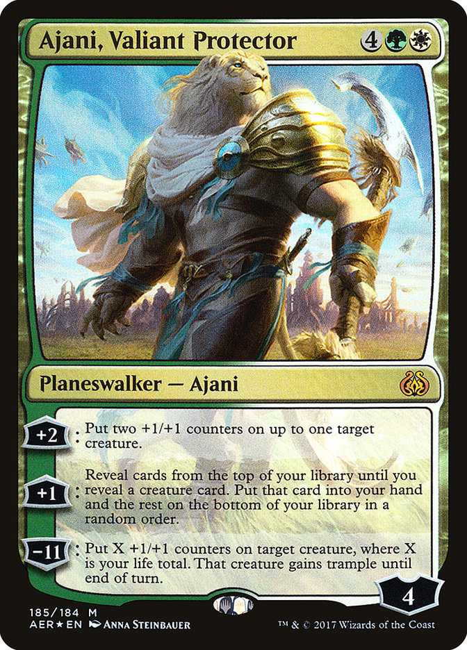 Ajani, Valiant Protector (Aether Revolt) (185)