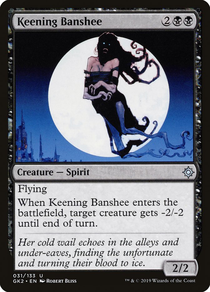 Keening Banshee [Ravnica Allegiance Guild Kit]