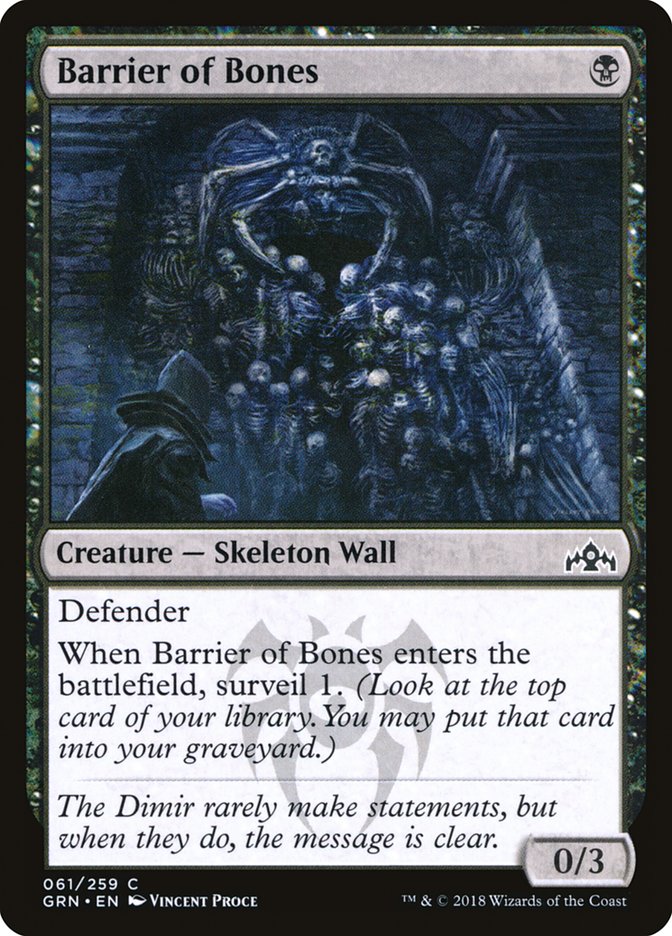 Barrier of Bones (61) (GRN)