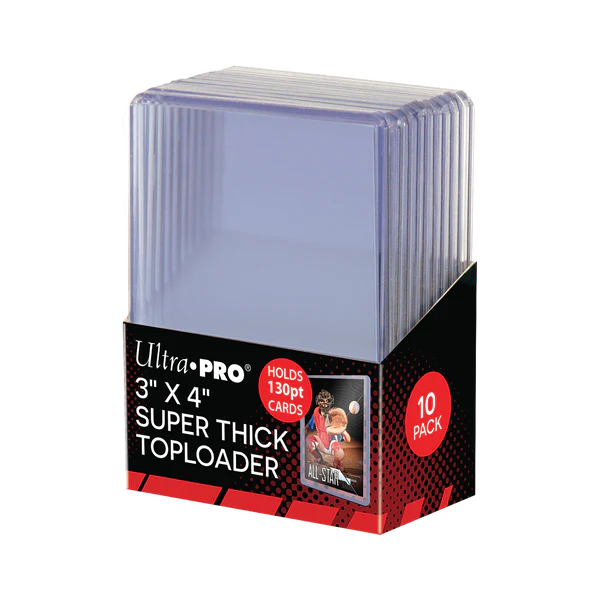 3" x 4" Super Thick 180PT Toploaders (10ct)