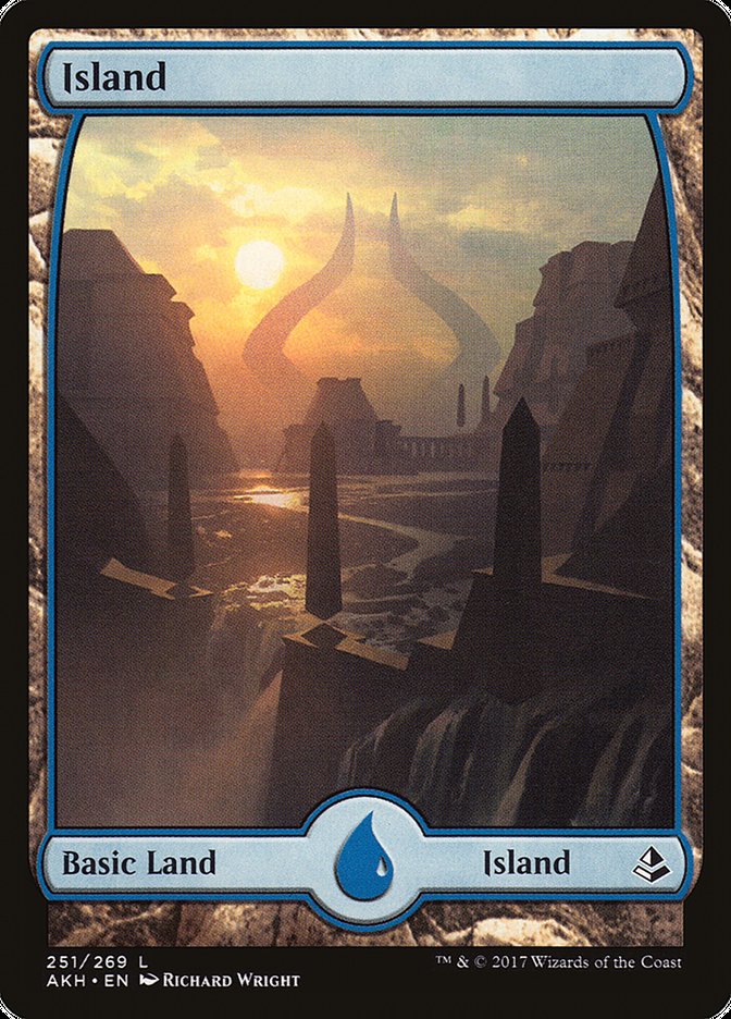 Island (251) - Full Art (251) (AKH)