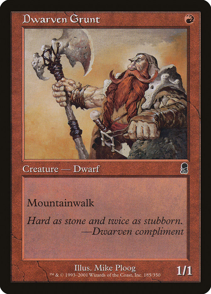 Dwarven Grunt (185) (ODY)