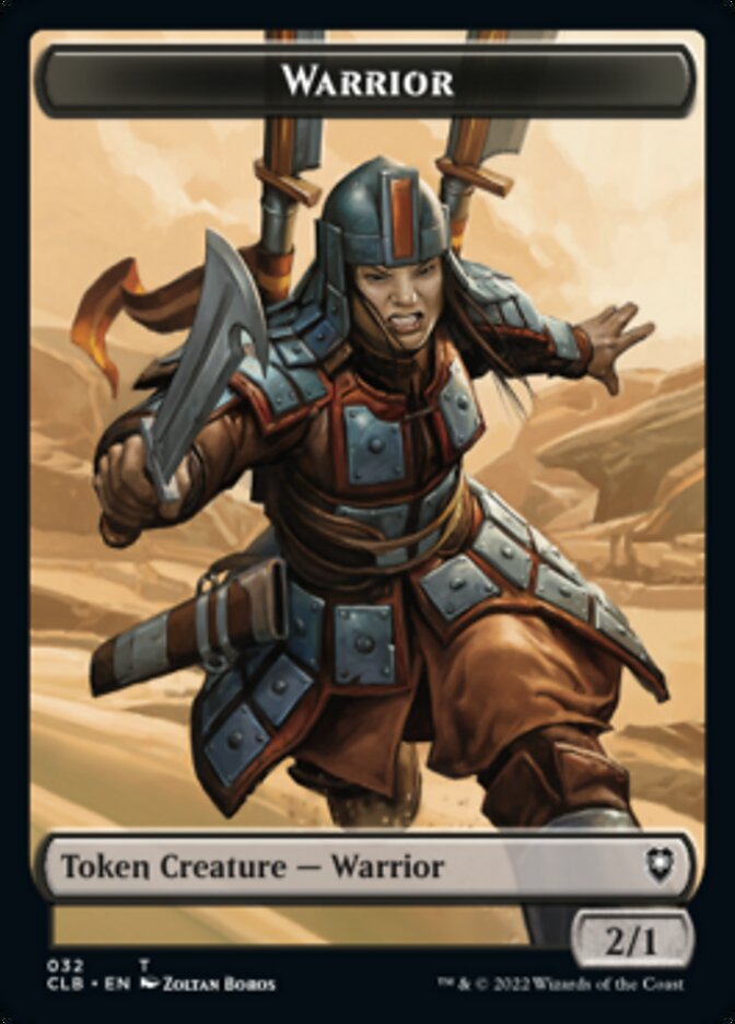 Warrior // Inkling Double-Sided Token [Commander Legends: Battle for Baldur's Gate Tokens]