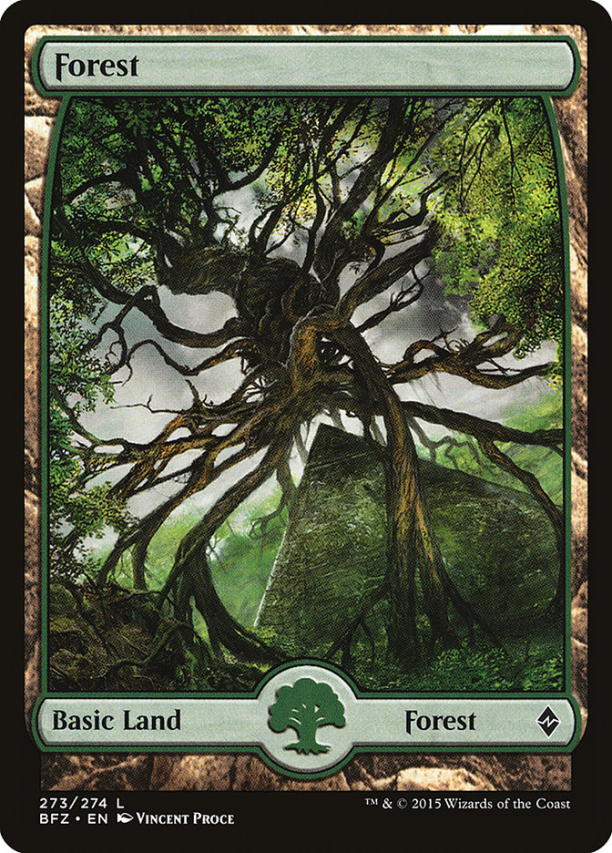 Forest (273) - Full Art (273) (BFZ)