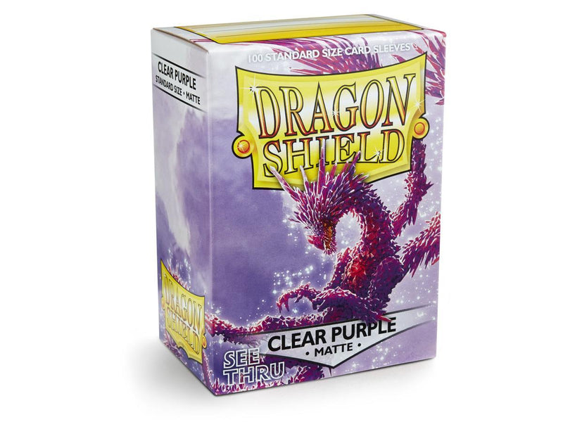 Dragon Shield Matte Sleeve - Clear Purple ‘Racan’ 100ct