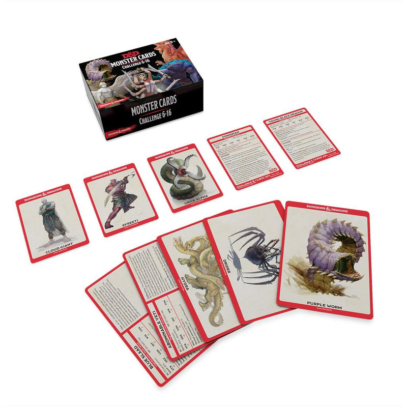 D&D Monster Cards: Challenge 6–16