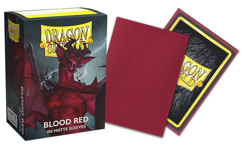 Dragon Shield Sleeves: Matte - Blood Red (100)