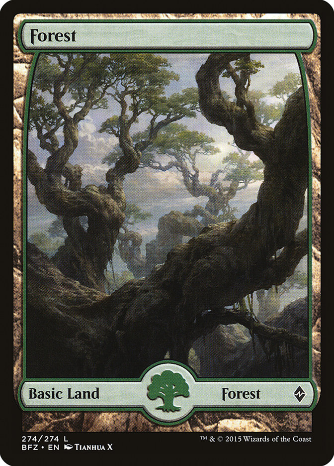 Forest (274) - Full Art (274) (BFZ)