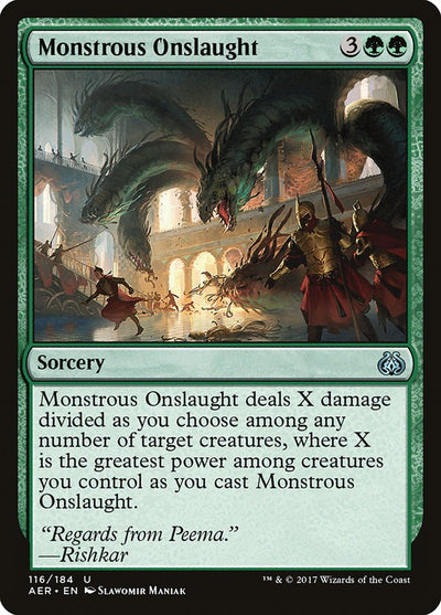 Monstrous Onslaught (Aether Revolt) (116)