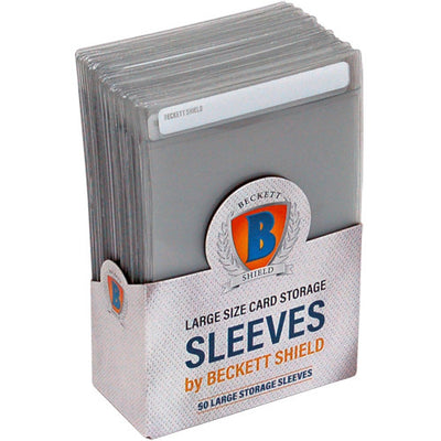 Semi-Rigid Sleeves: Large Size Thick - Beckett Shield