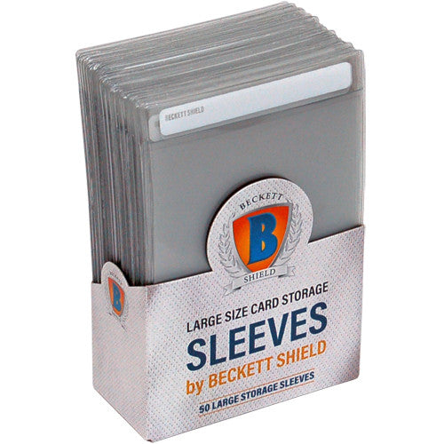 Semi-Rigid Sleeves: Large Size Thick - Beckett Shield