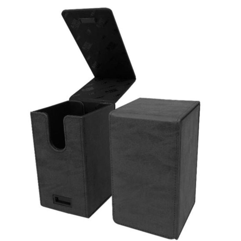 Alcove Flip Box - Suede Jet Black