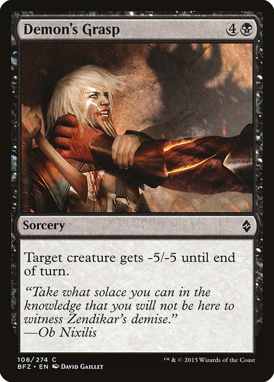Demon's Grasp (108) (BFZ)