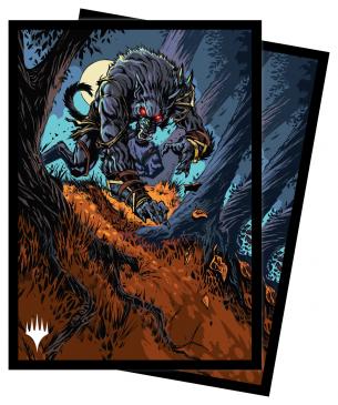 Innistrad Midnight Hunt 100ct Sleeves V1 featuring Moonrage Brute for Magic: The Gathering