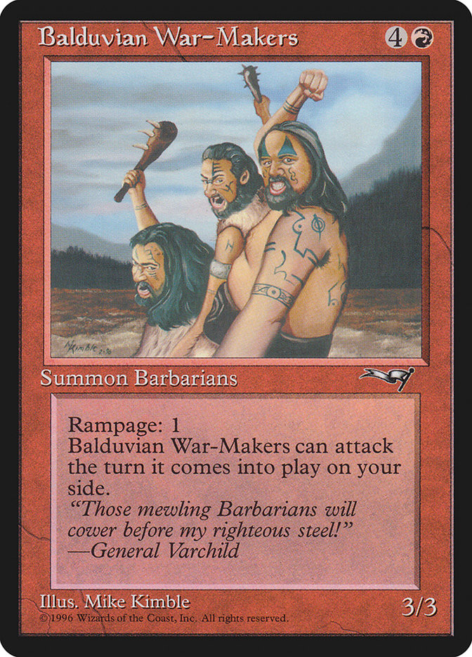 Balduvian War-Makers (Gen. Varchild Flavor) (98) (ALL)