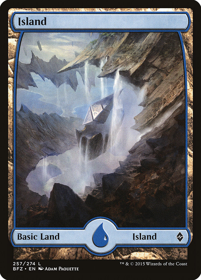 Island (257) - Full Art (257) (BFZ)