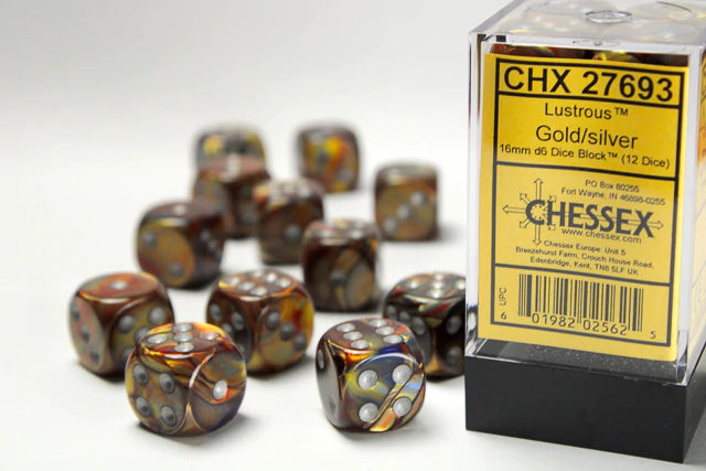 Chessex: D6 Lustrous™ DICE SET - 16MM