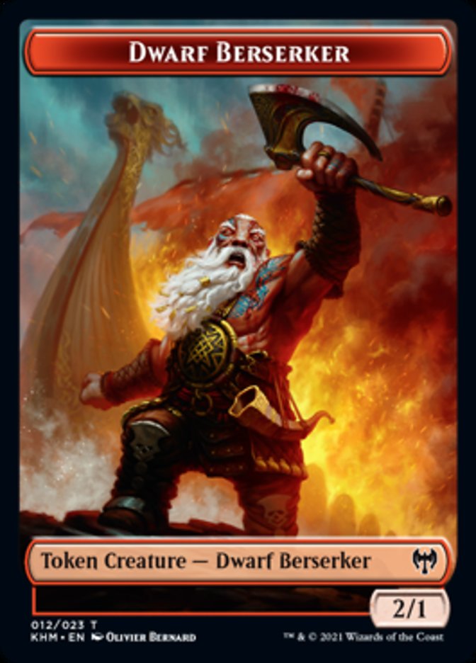 Dwarf Berserker Token (12) (KHM)