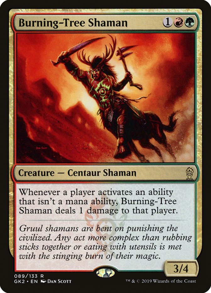 Burning-Tree Shaman [Ravnica Allegiance Guild Kit]
