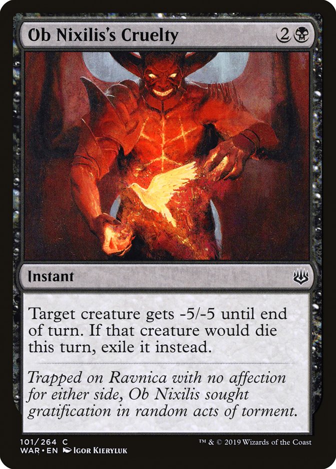 Ob Nixilis's Cruelty (101) (WAR)