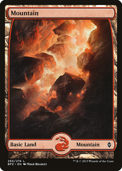 Mountain (265) - Full Art (265) (BFZ)