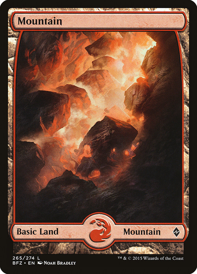 Mountain (265) - Full Art (265) (BFZ)
