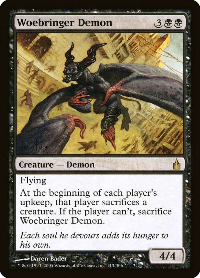 Woebringer Demon [Ravnica: City of Guilds]