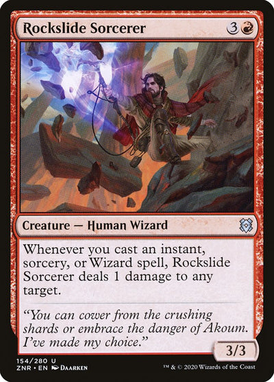Rockslide Sorcerer (154) (ZNR)