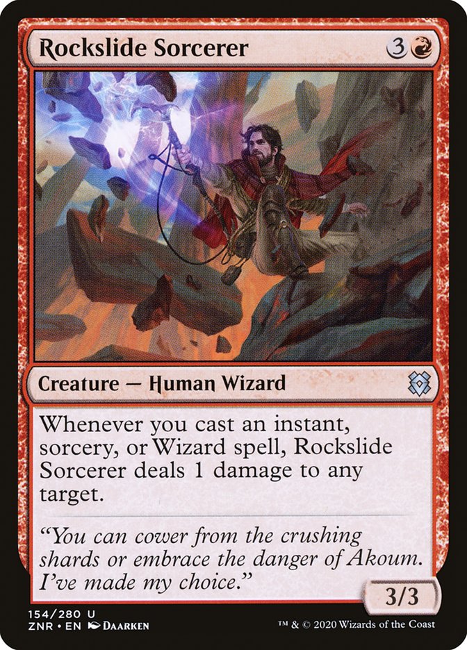 Rockslide Sorcerer (154) (ZNR)